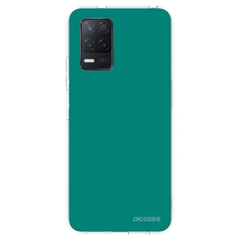 Picasee silikonski prozorni ovitek za Realme 8 5G - Emerald Mist
