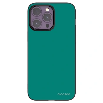 Picasee silikonski črni ovitek za Apple iPhone 14 Pro Max - Emerald Mist