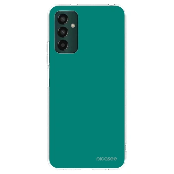 Picasee silikonski prozorni ovitek za Samsung Galaxy M13 M135F - Emerald Mist