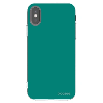 Picasee silikonski prozorni ovitek za Apple iPhone X/XS - Emerald Mist