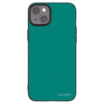 Picasee silikonski črni ovitek za Apple iPhone 15 Plus - Emerald Mist