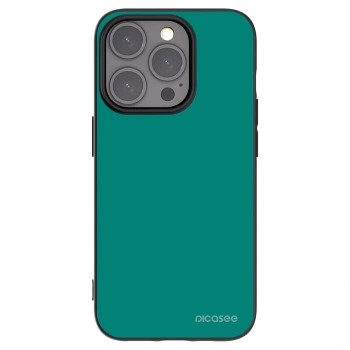 Picasee silikonski črni ovitek za Apple iPhone 15 Pro - Emerald Mist