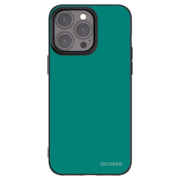 Picasee silikonski črni ovitek za Apple iPhone 15 Pro Max - Emerald Mist