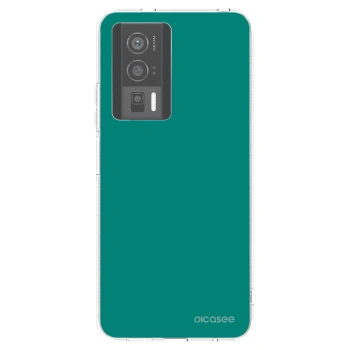 Picasee silikonski prozorni ovitek za Xiaomi Poco F5 Pro 5G - Emerald Mist