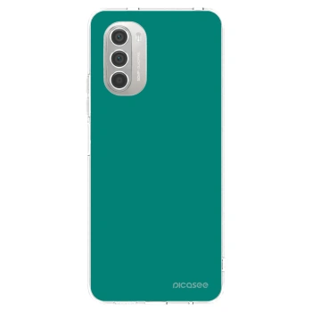 Picasee silikonski prozorni ovitek za Motorola Moto G51 - Emerald Mist