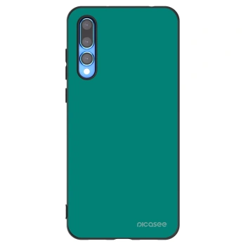 Picasee silikonski črni ovitek za Huawei P20 Pro - Emerald Mist
