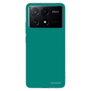 Picasee silikonski prozorni ovitek za Xiaomi Poco X6 Pro - Emerald Mist