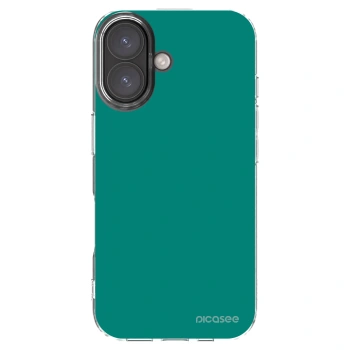 Picasee silikonski prozorni ovitek za Apple iPhone 16 - Emerald Mist