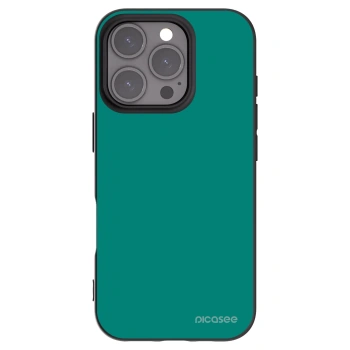 Picasee silikonski črni ovitek za Apple iPhone 16 Pro - Emerald Mist