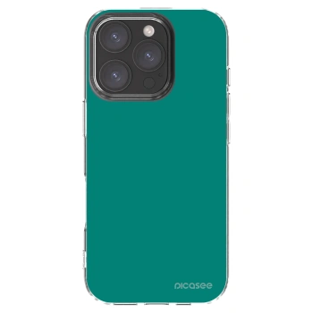Picasee silikonski prozorni ovitek za Apple iPhone 16 Pro - Emerald Mist