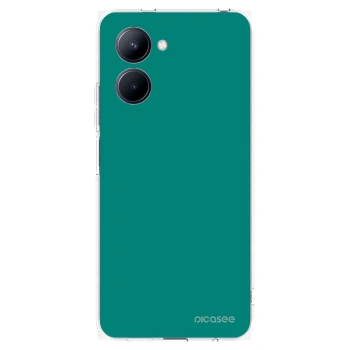 Picasee silikonski prozorni ovitek za Realme C33 (2023) - Emerald Mist