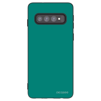 Picasee silikonski črni ovitek za Samsung Galaxy S10 G973 - Emerald Mist