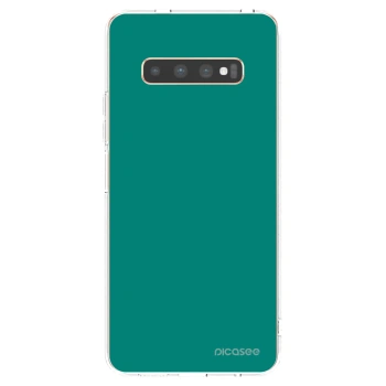 Picasee silikonski prozorni ovitek za Samsung Galaxy S10 Plus G975 - Emerald Mist