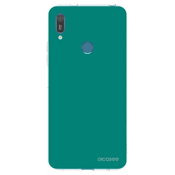 Picasee silikonski prozorni ovitek za Huawei Y7 2019 - Emerald Mist