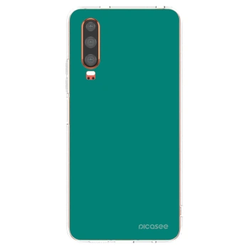 Picasee silikonski prozorni ovitek za Huawei P30 - Emerald Mist