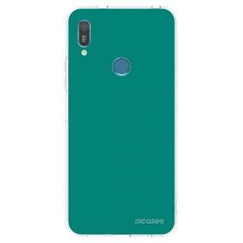 Picasee silikonski prozorni ovitek za Huawei Y6 2019 - Emerald Mist