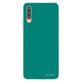Picasee silikonski prozorni ovitek za Samsung Galaxy A70 A705F - Emerald Mist