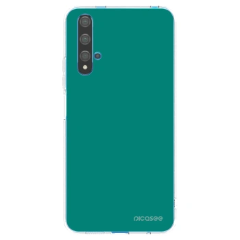 Picasee silikonski prozorni ovitek za Huawei Nova 5T - Emerald Mist