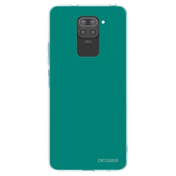 Picasee silikonski črni ovitek za Xiaomi Redmi Note 9 - Emerald Mist