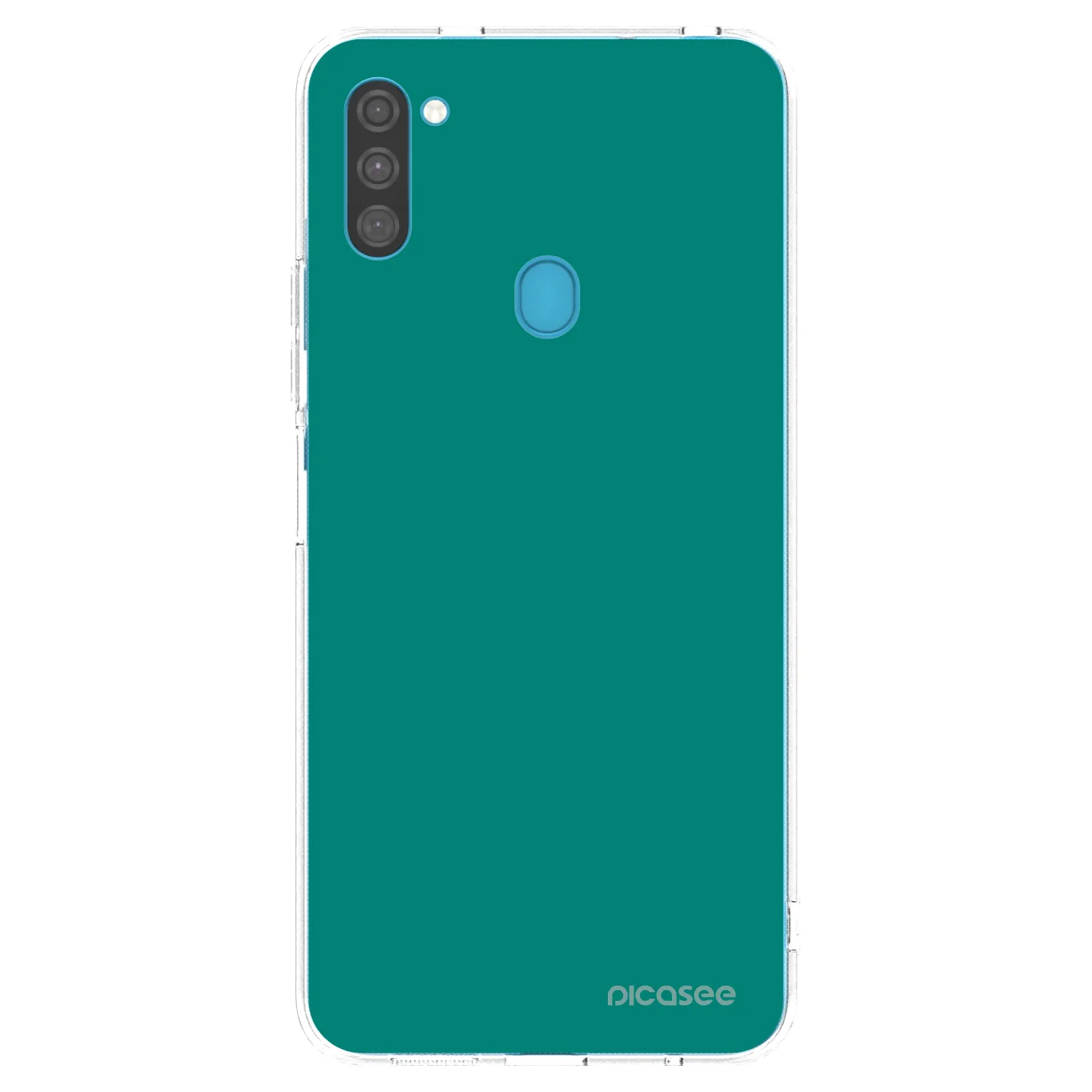 Picasee silikonski prozorni ovitek za Samsung Galaxy M11 - Emerald Mist