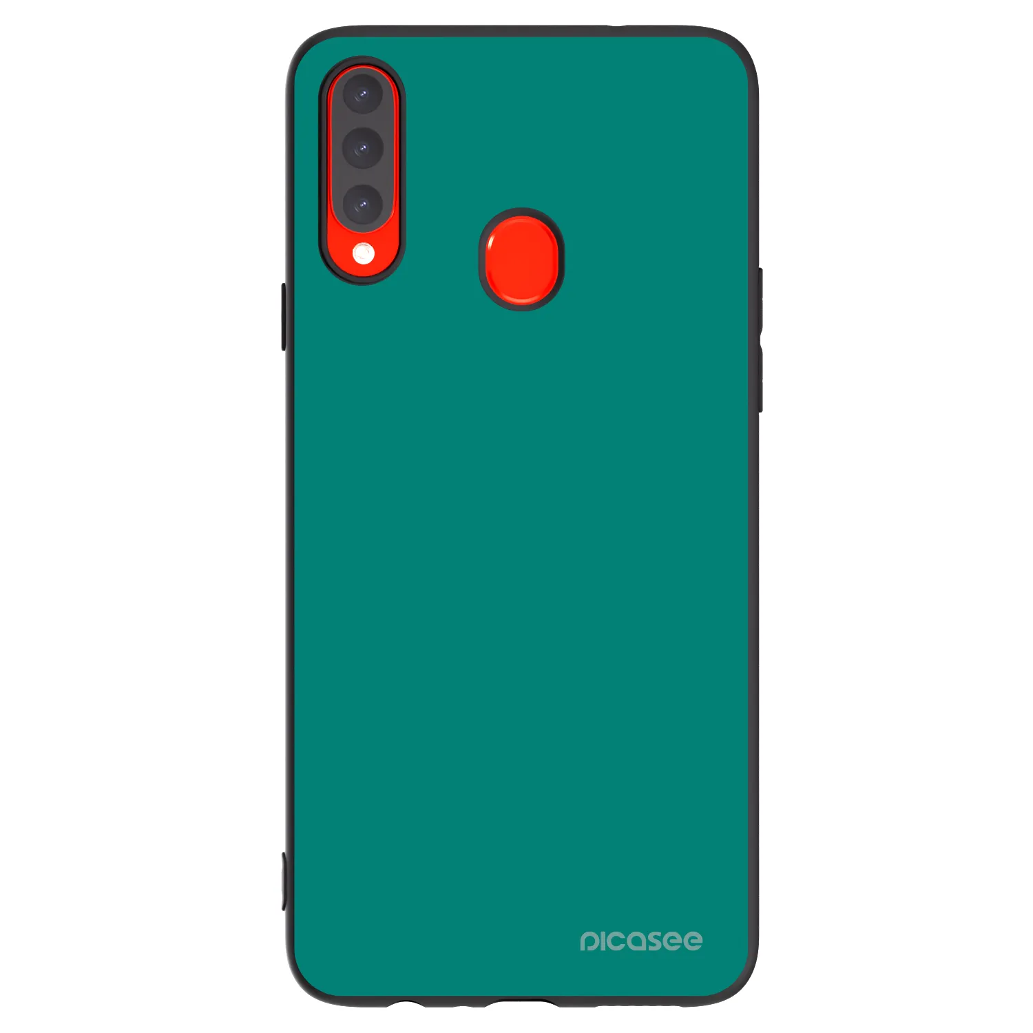 Picasee silikonski črni ovitek za Samsung Galaxy A20s - Emerald Mist