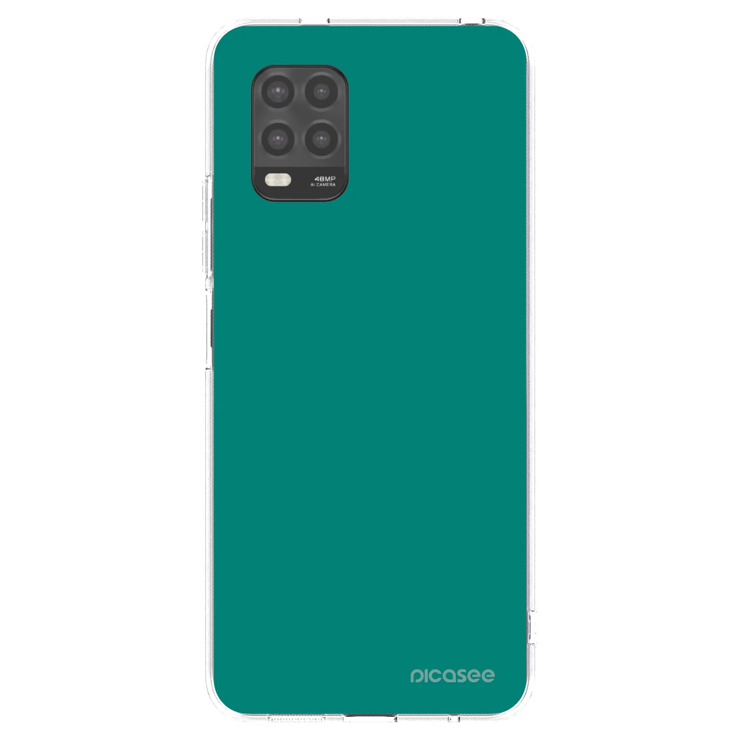 Picasee silikonski prozorni ovitek za Xiaomi Mi 10 Lite - Emerald Mist