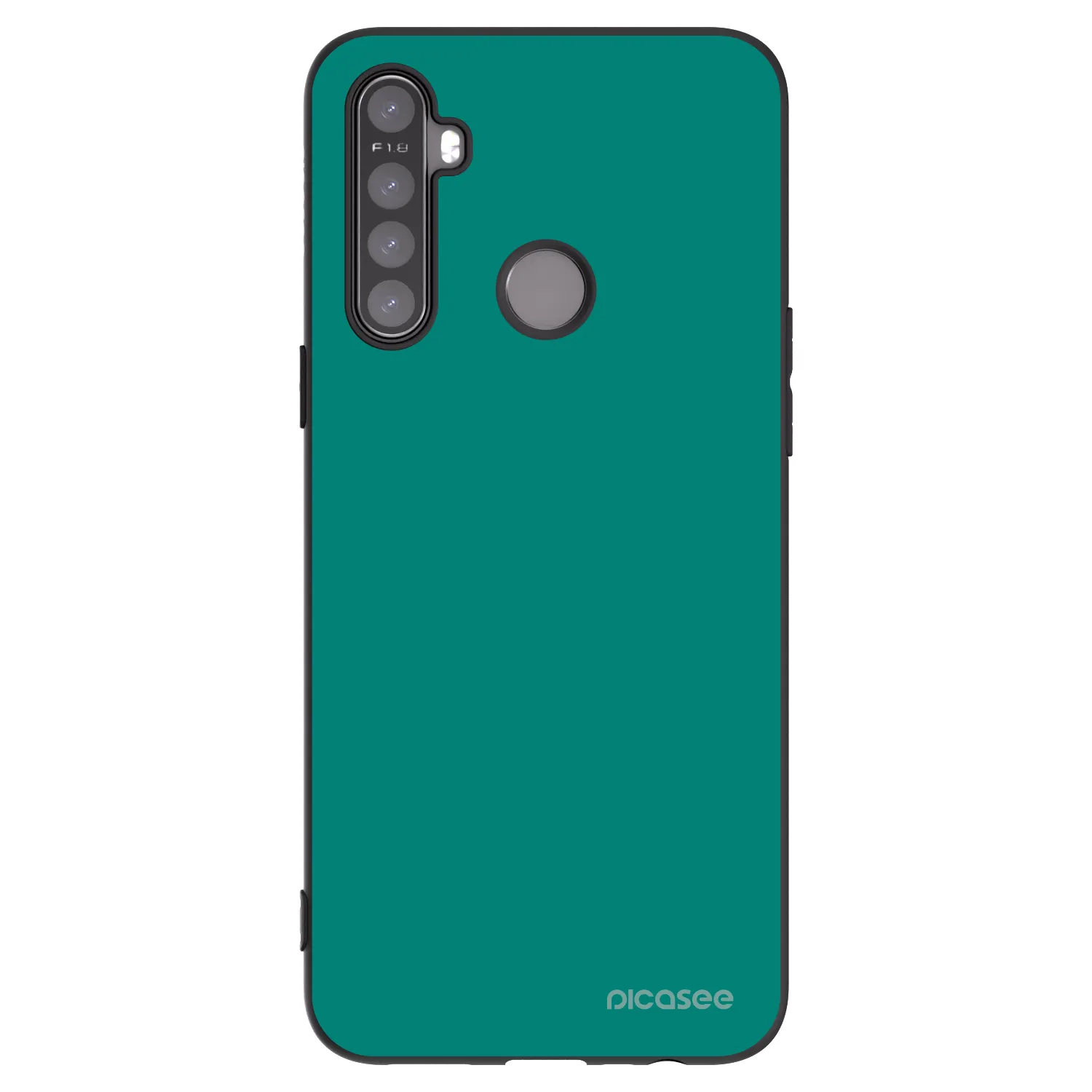 Picasee silikonski črni ovitek za Realme 6i - Emerald Mist
