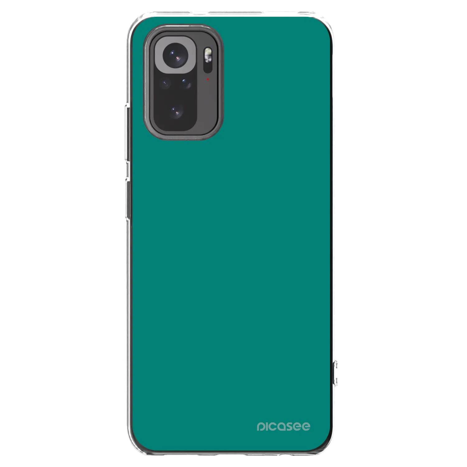 Picasee silikonski prozorni ovitek za Xiaomi Redmi Note 10 - Emerald Mist
