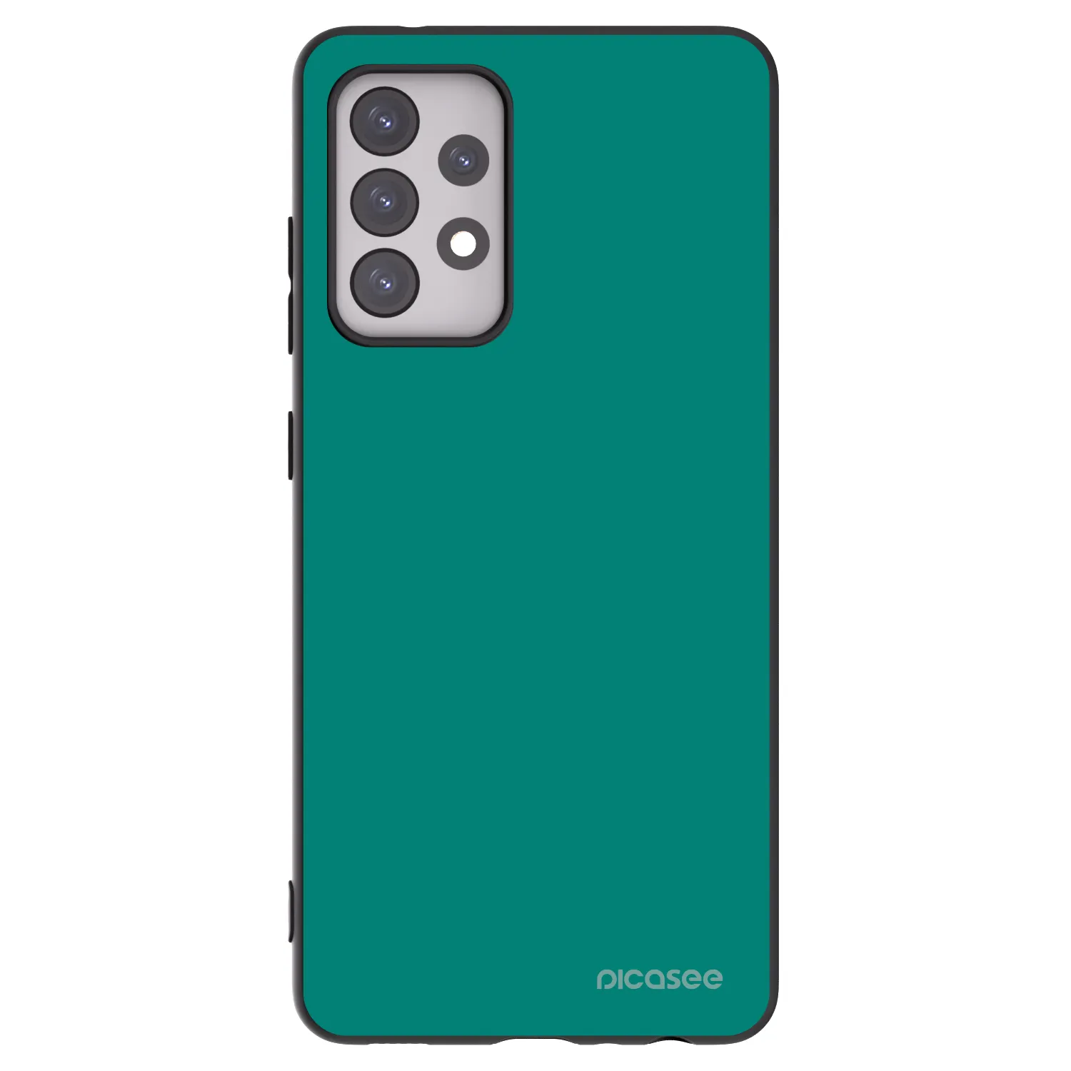 Picasee silikonski črni ovitek za Samsung Galaxy A52 5G A525F - Emerald Mist