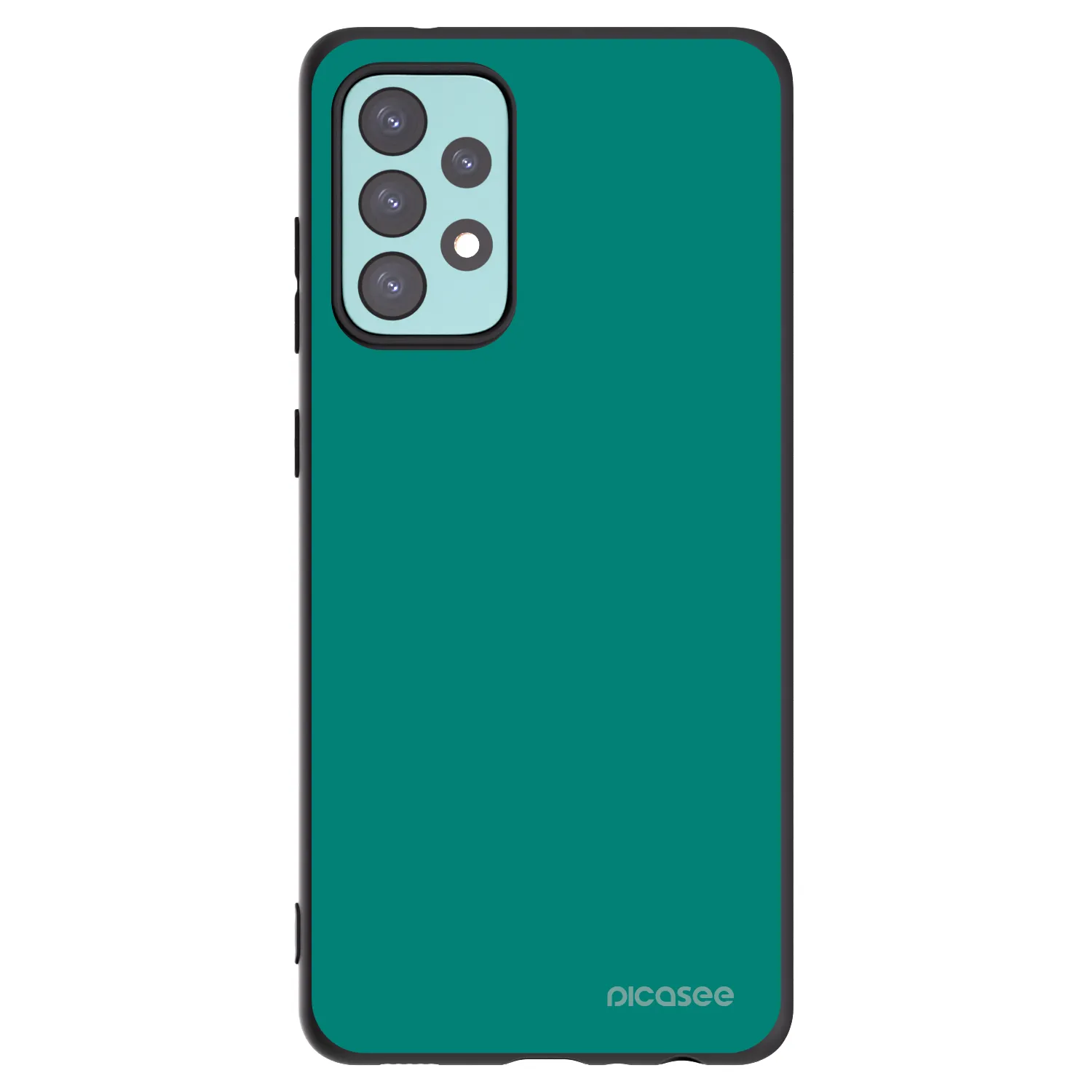 Picasee silikonski črni ovitek za Samsung Galaxy A72 A725F - Emerald Mist