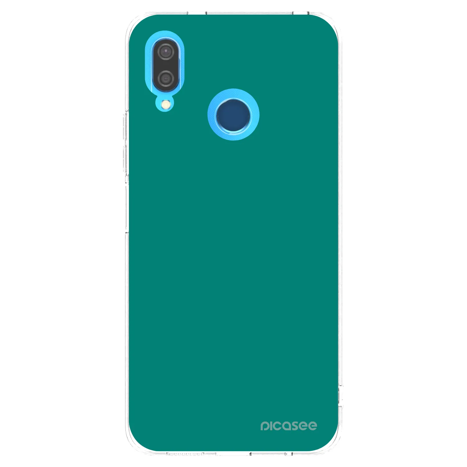 Picasee silikonski prozorni ovitek za Huawei P20 Lite - Emerald Mist