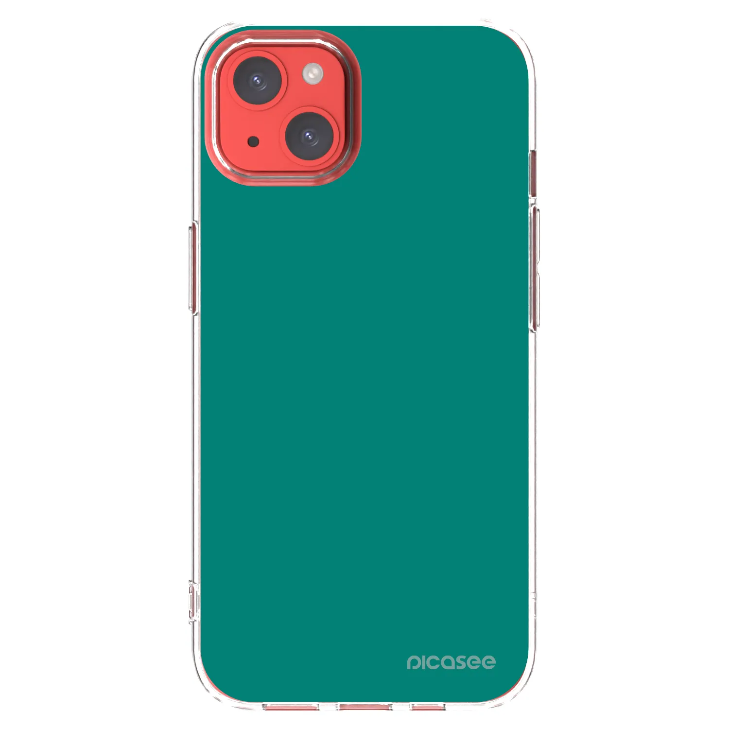 Picasee silikonski prozorni ovitek za Apple iPhone 13 - Emerald Mist