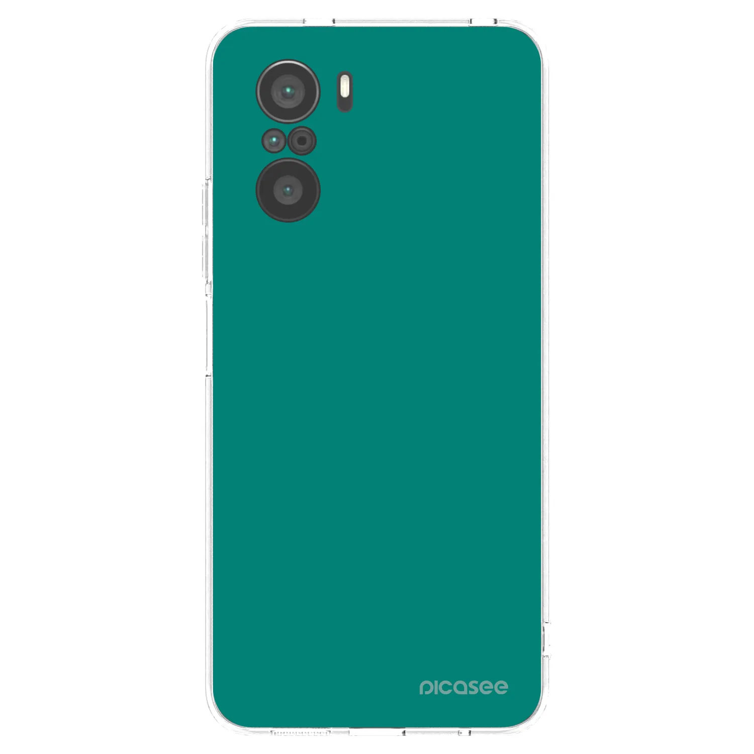 Picasee silikonski prozorni ovitek za Xiaomi Poco F3 - Emerald Mist