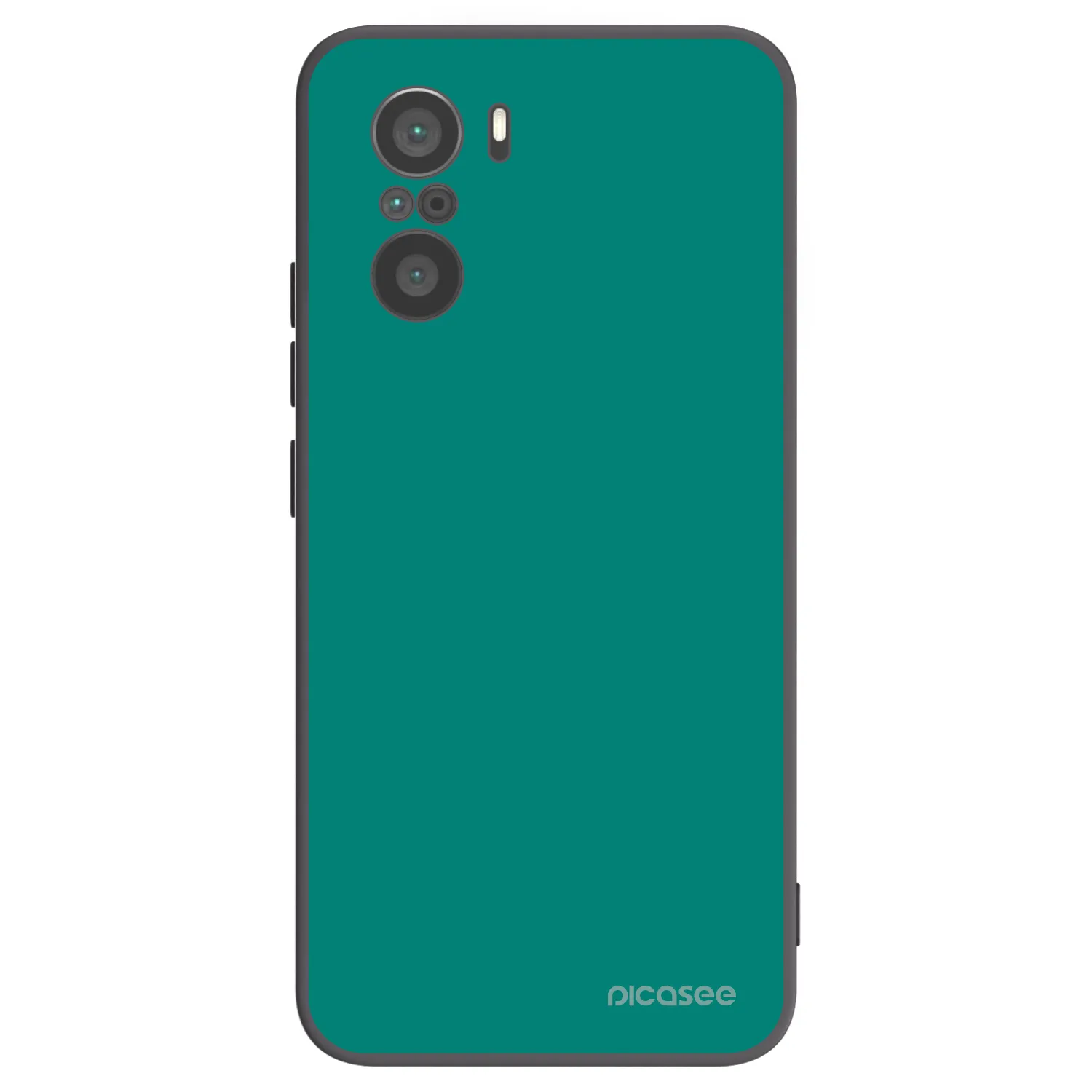 Picasee silikonski črni ovitek za Xiaomi Poco F3 - Emerald Mist