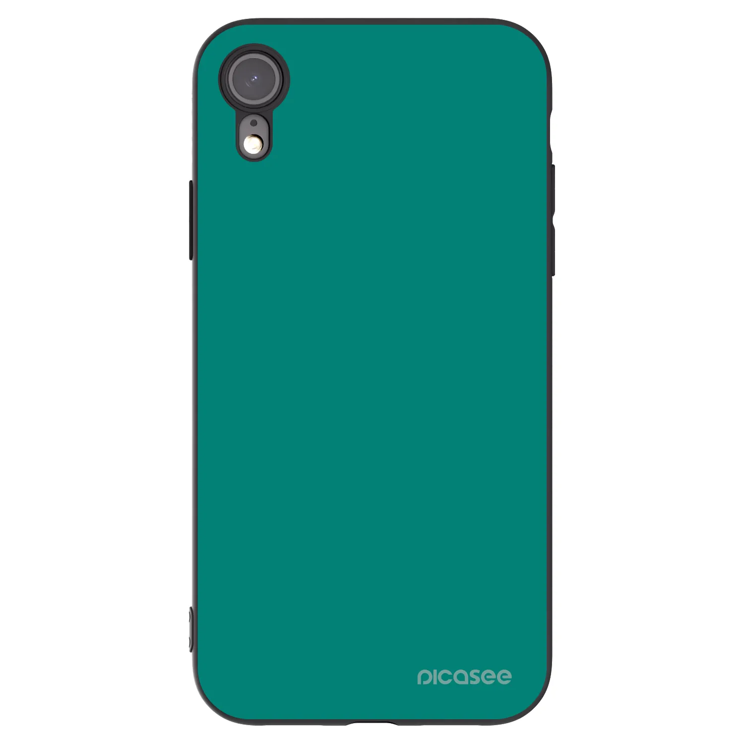 Picasee silikonski črni ovitek za Apple iPhone XR - Emerald Mist