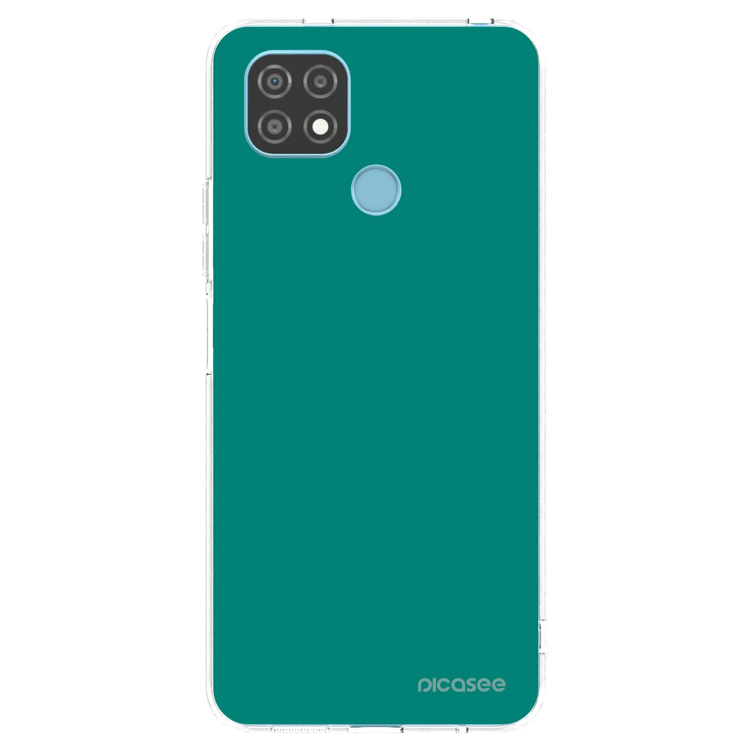 Picasee silikonski prozorni ovitek za Realme C21 - Emerald Mist