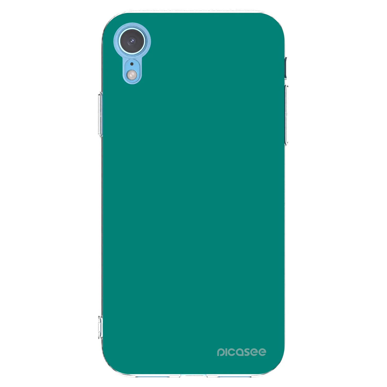 Picasee silikonski prozorni ovitek za Apple iPhone XR - Emerald Mist