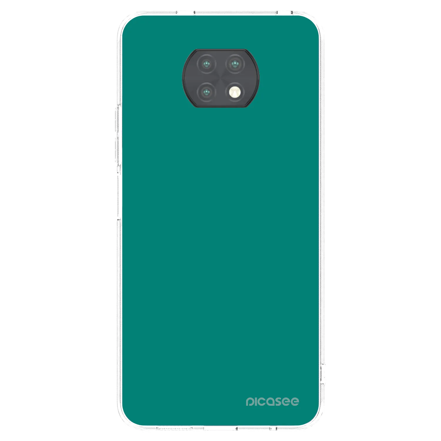 Picasee silikonski prozorni ovitek za Xiaomi Redmi Note 9T - Emerald Mist