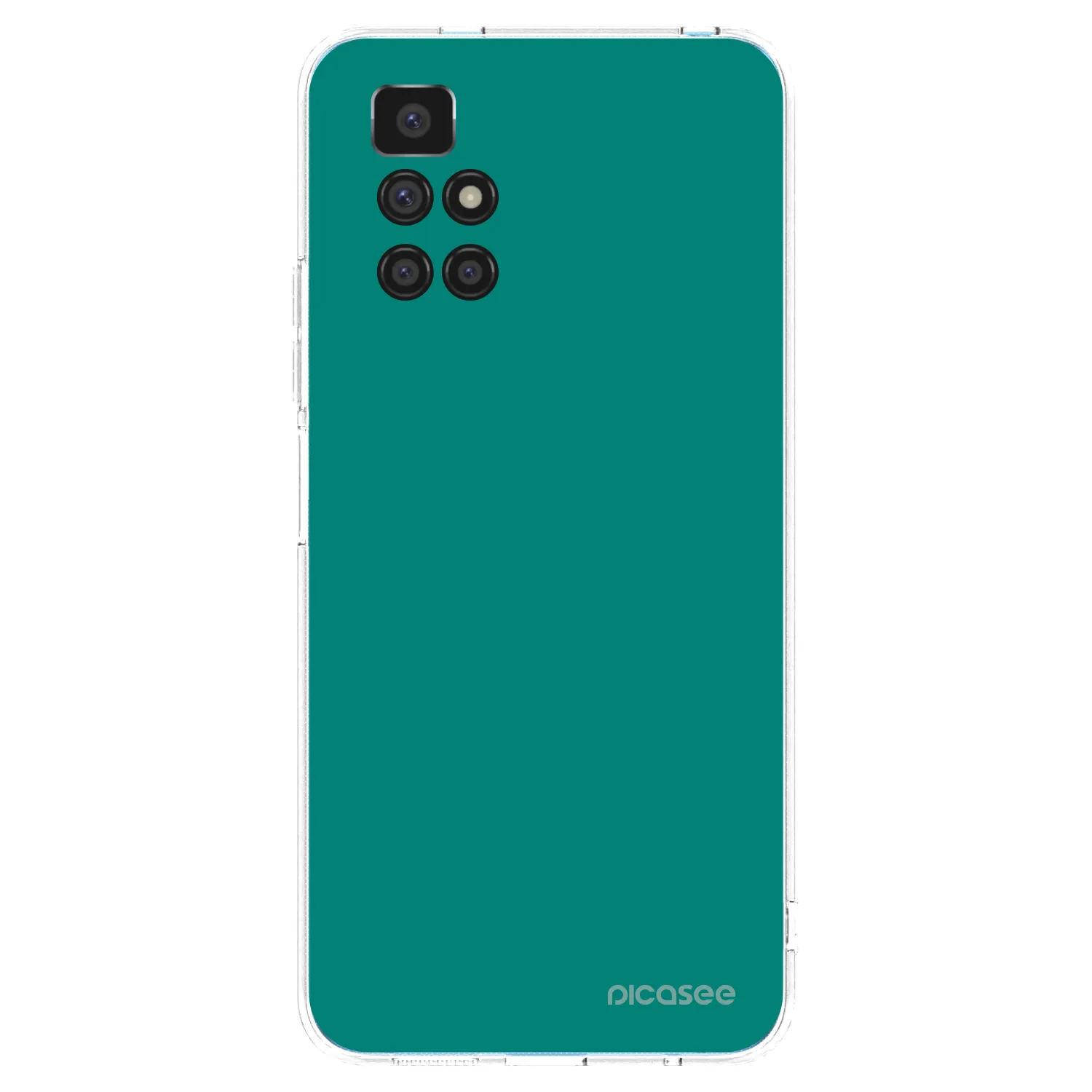 Picasee silikonski prozorni ovitek za Xiaomi Redmi 10 - Emerald Mist
