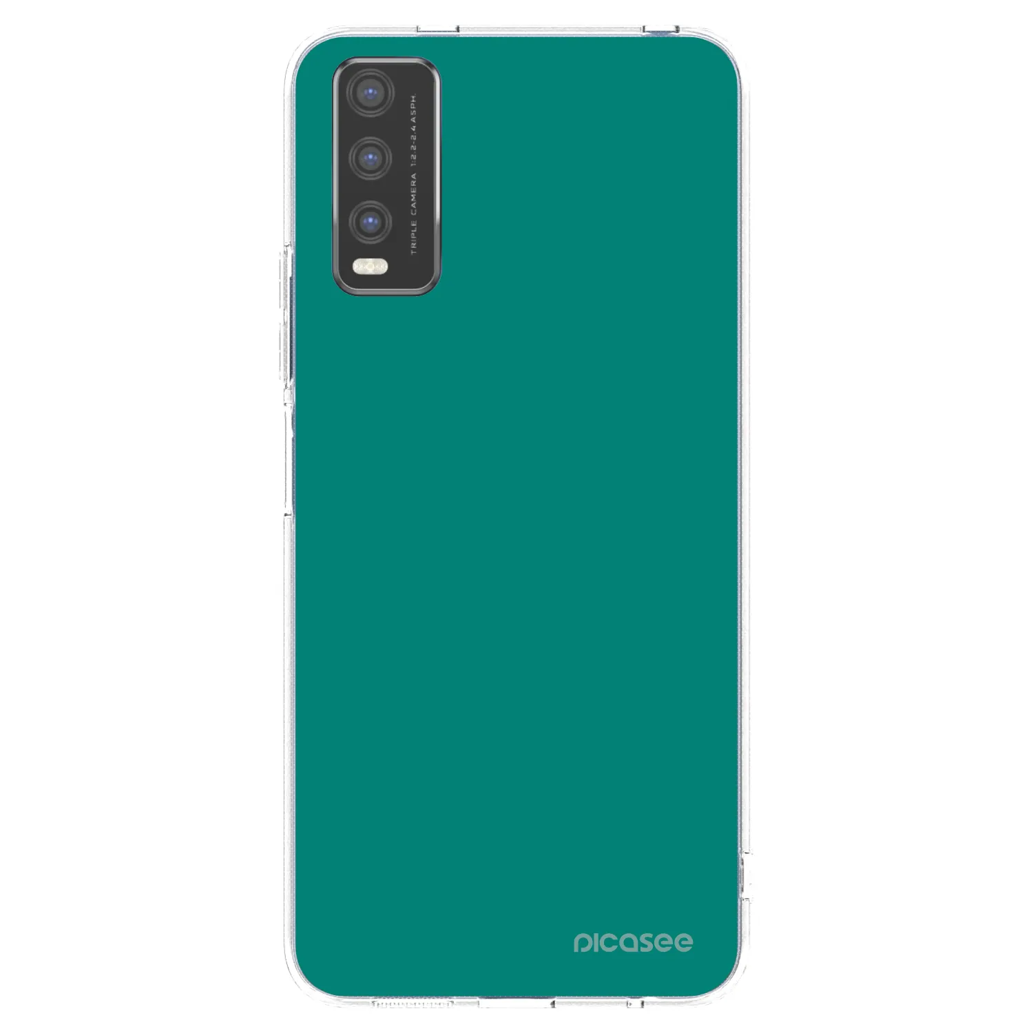 Picasee silikonski prozorni ovitek za Vivo Y20s - Emerald Mist
