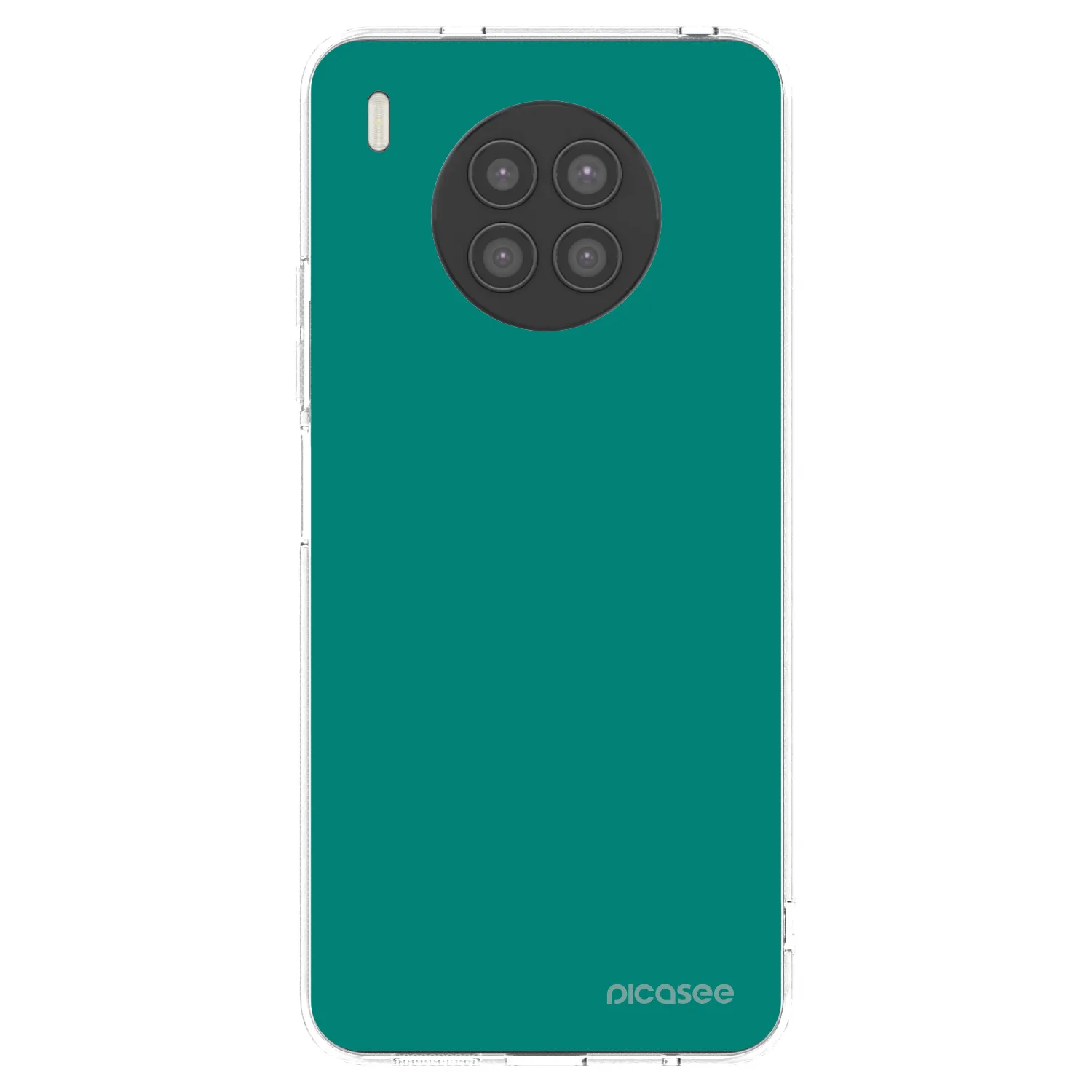 Picasee silikonski prozorni ovitek za Huawei Nova 8i - Emerald Mist