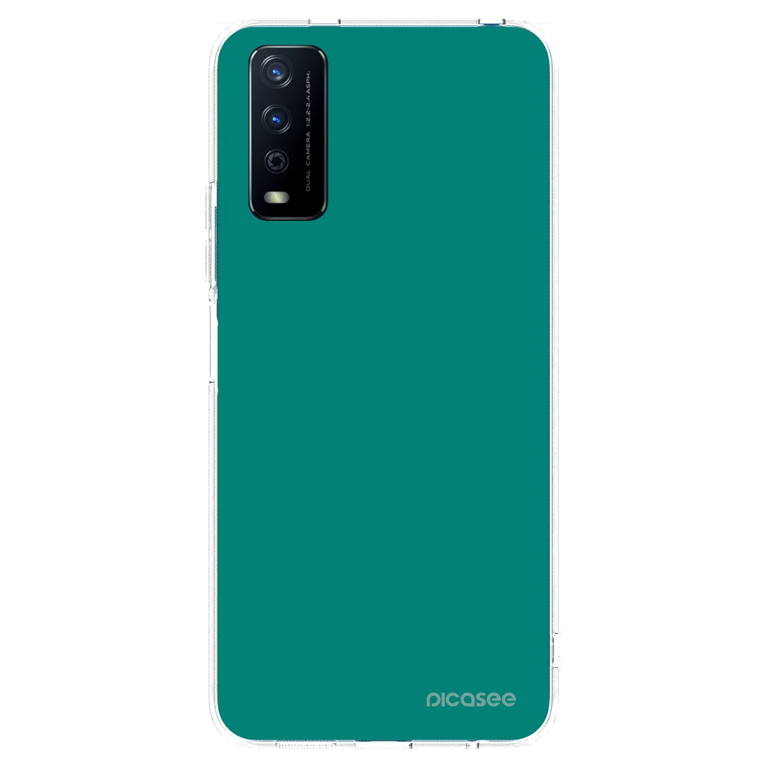 Picasee silikonski prozorni ovitek za Vivo Y11s - Emerald Mist