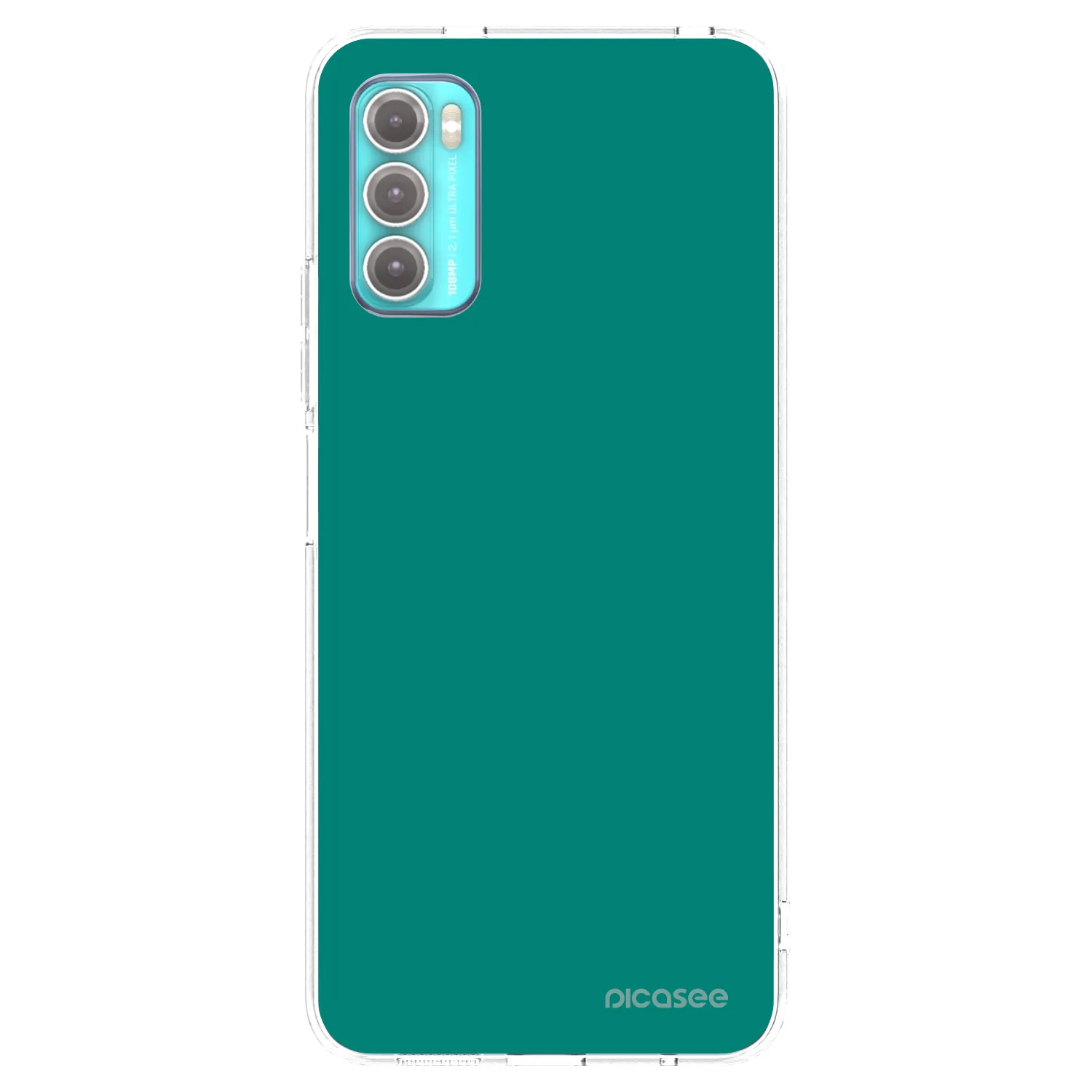 Picasee silikonski prozorni ovitek za Motorola Moto G60 - Emerald Mist