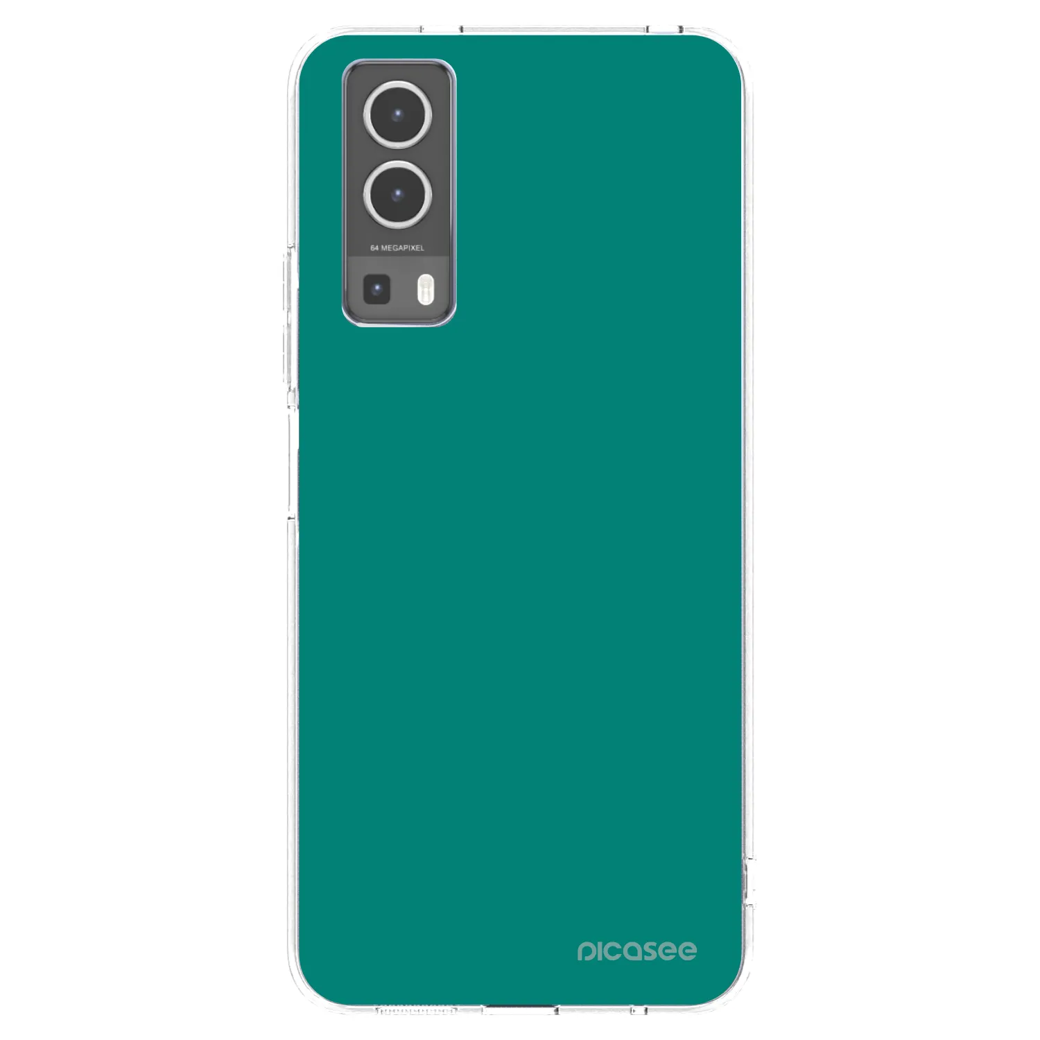 Picasee silikonski prozorni ovitek za Vivo Y72 5G - Emerald Mist