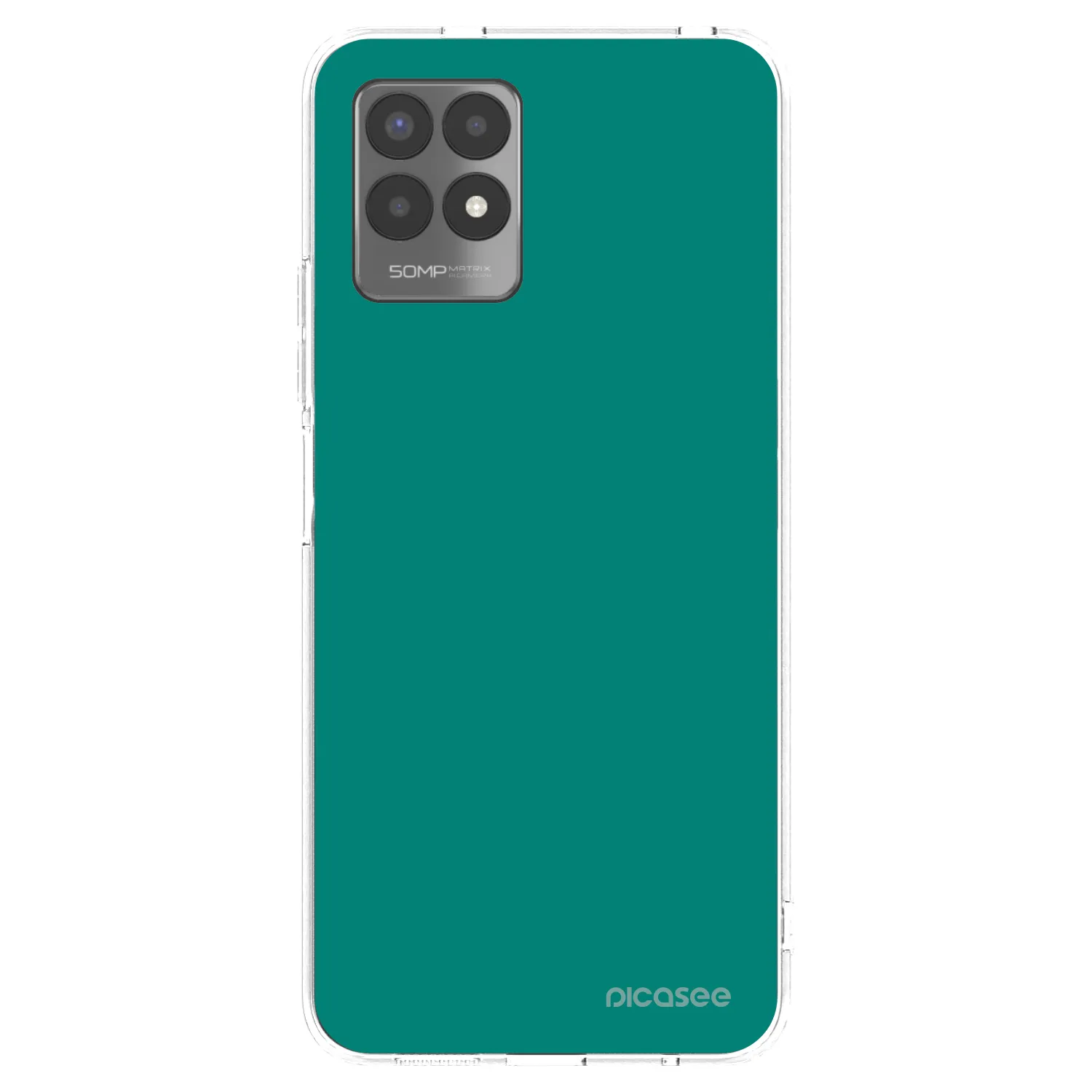 Picasee silikonski prozorni ovitek za Realme 8i - Emerald Mist