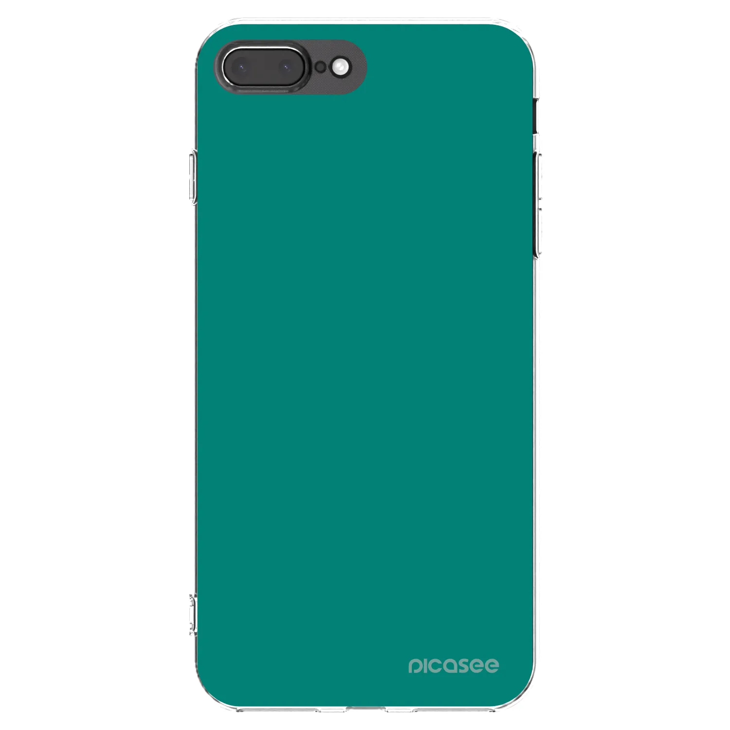 Picasee silikonski prozorni ovitek za Apple iPhone 7 Plus - Emerald Mist