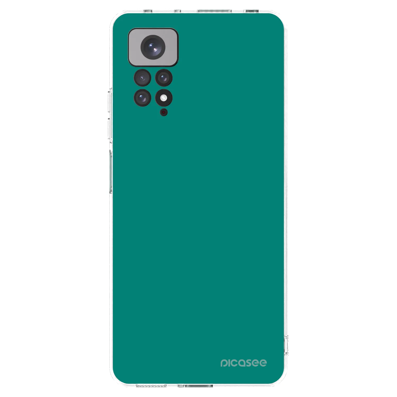 Picasee silikonski prozorni ovitek za Xiaomi Redmi Note 11 - Emerald Mist