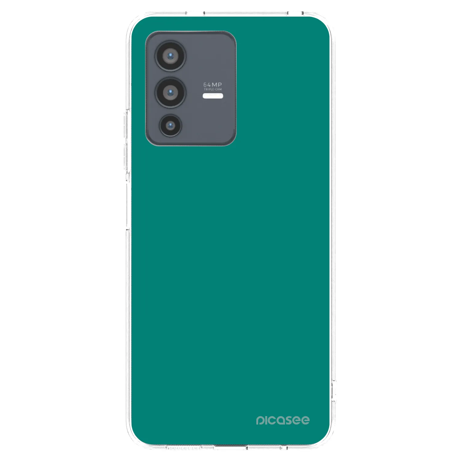 Picasee silikonski prozorni ovitek za Vivo V23 5G - Emerald Mist