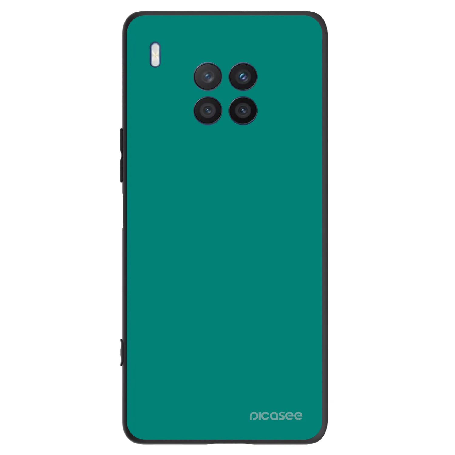 Picasee silikonski črni ovitek za Honor 50 Lite - Emerald Mist