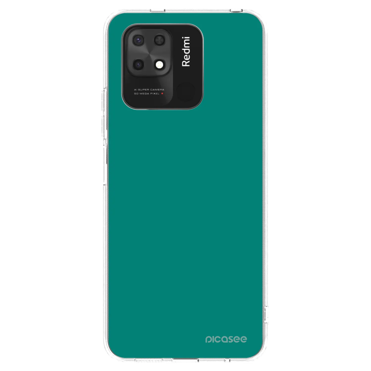 Picasee silikonski prozorni ovitek za Xiaomi Redmi 10C - Emerald Mist